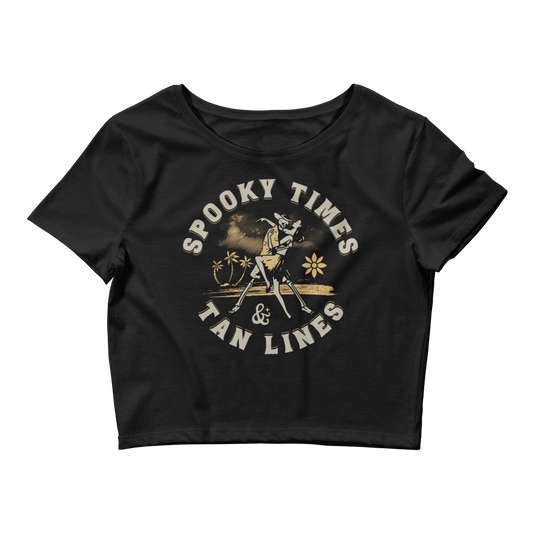 Spooky Times & Tan Lines Cropped Tee