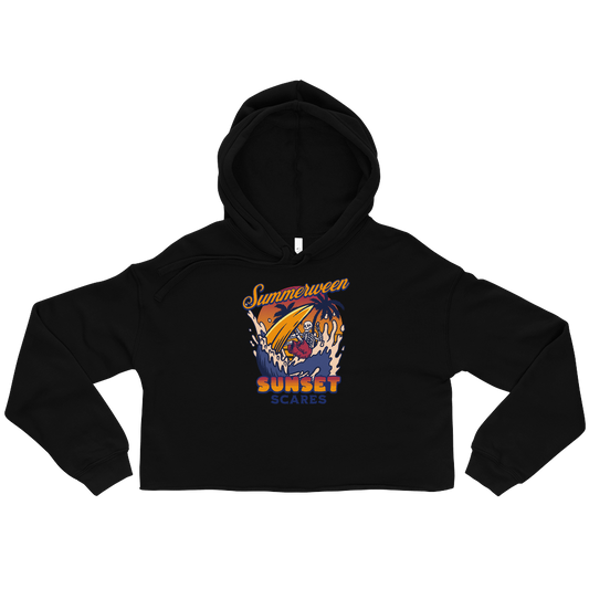 Sunset Scares Cropped Hoodie