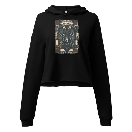 Black Phillip Cropped Hoodie