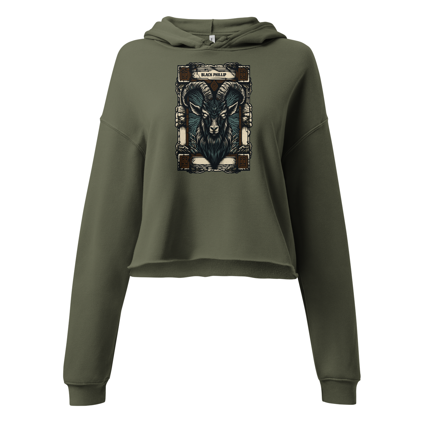 Black Phillip Cropped Hoodie