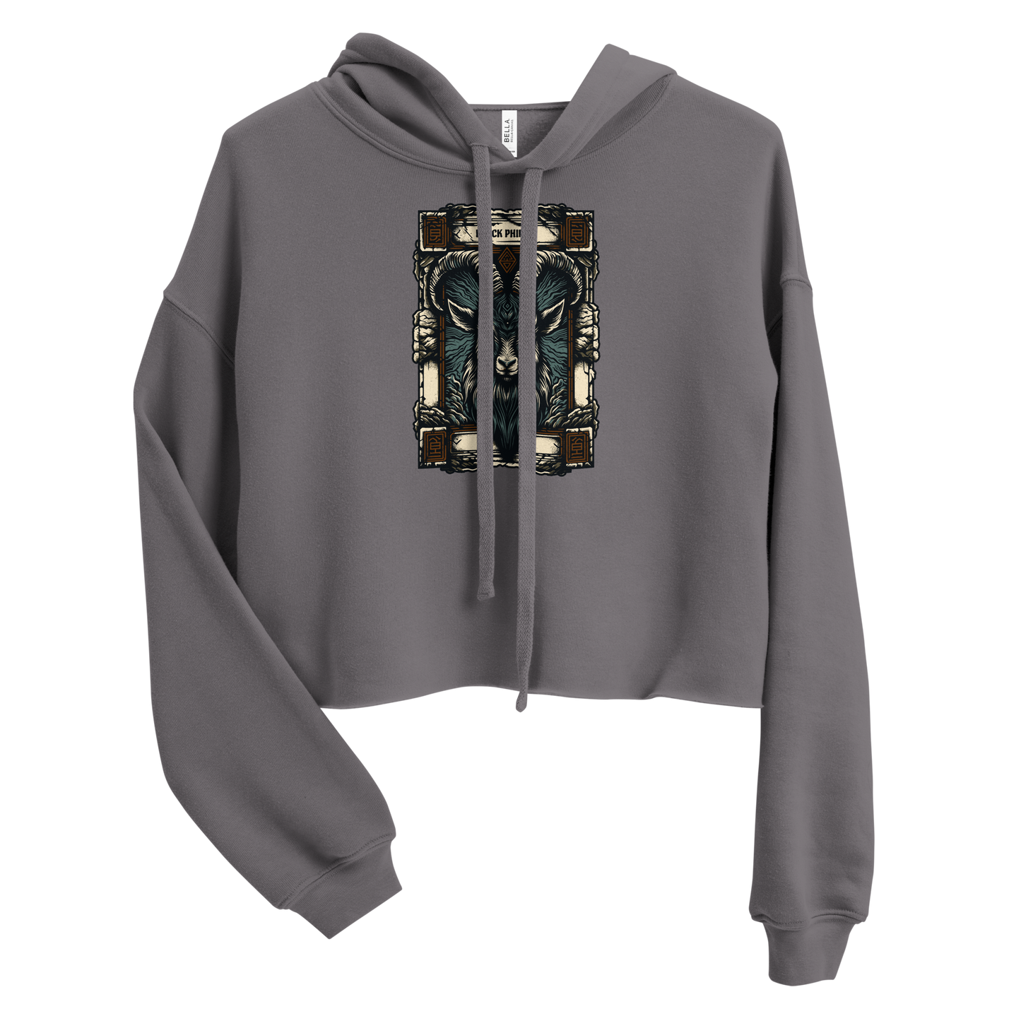 Black Phillip Cropped Hoodie