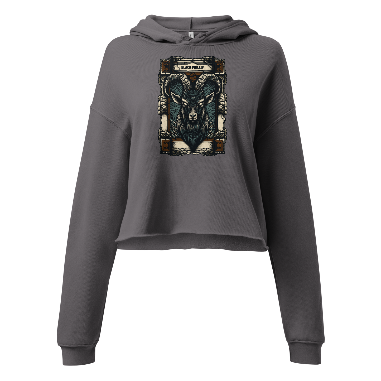 Black Phillip Cropped Hoodie