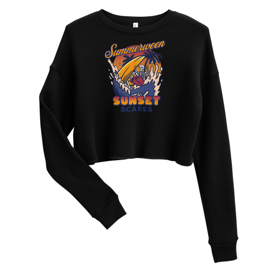 Sunset Scares Cropped Sweatshirt