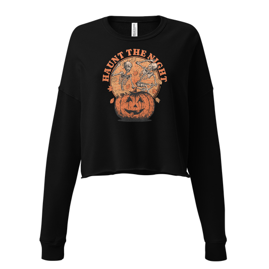 Haunt The Night Cropped Sweatshirt