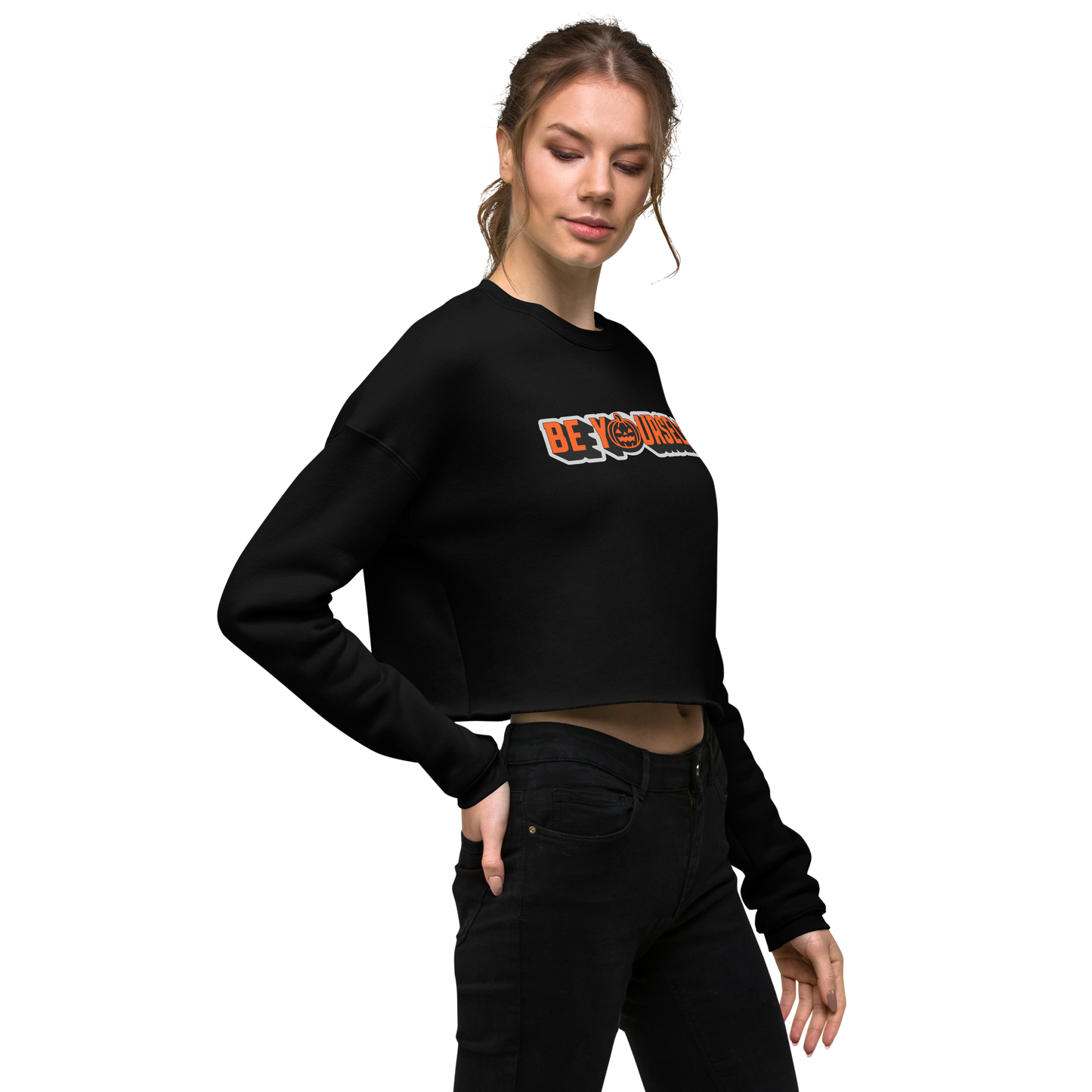 Be Yourself Cropped Sweatshirt