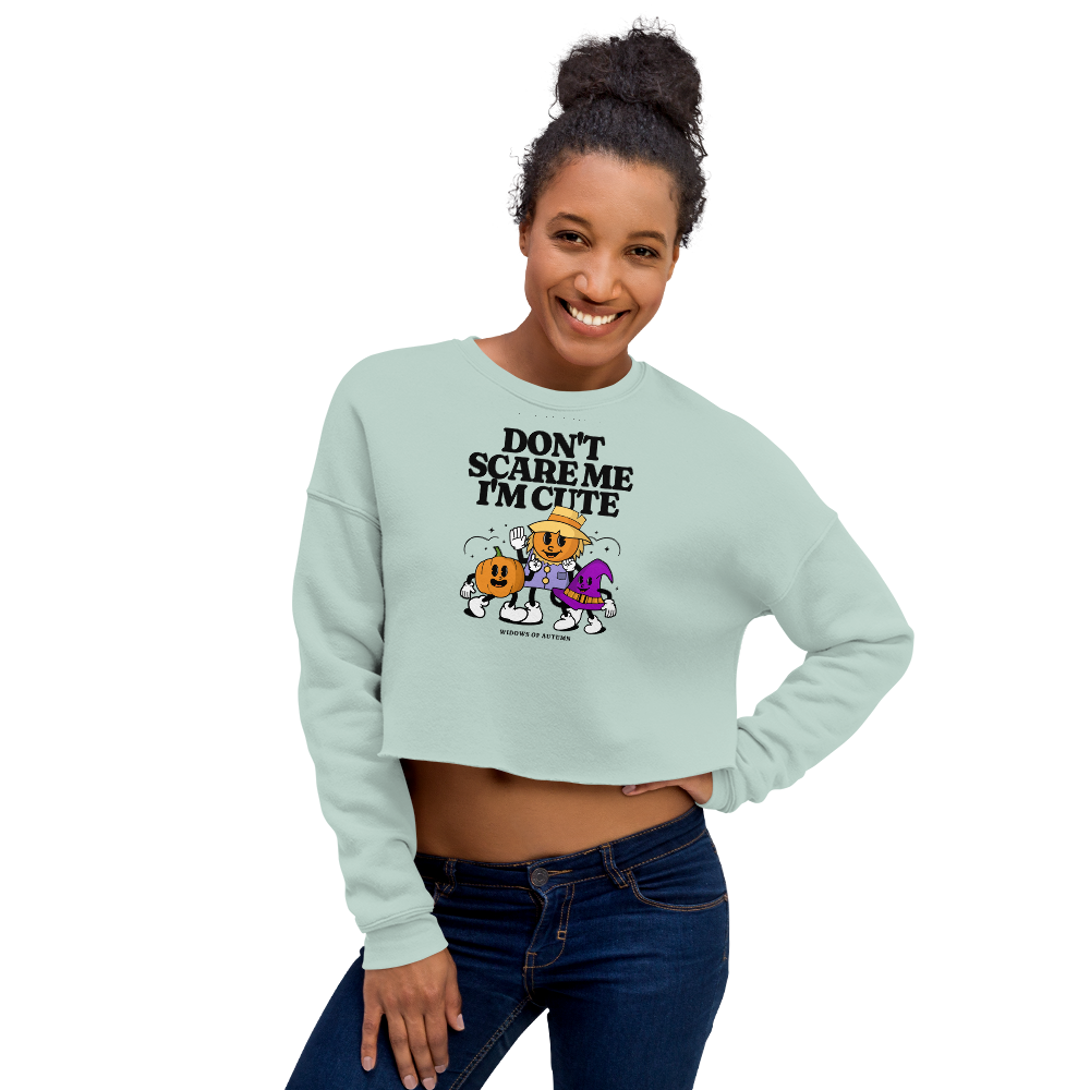 Don't Scare Me Cropped Sweatshirt