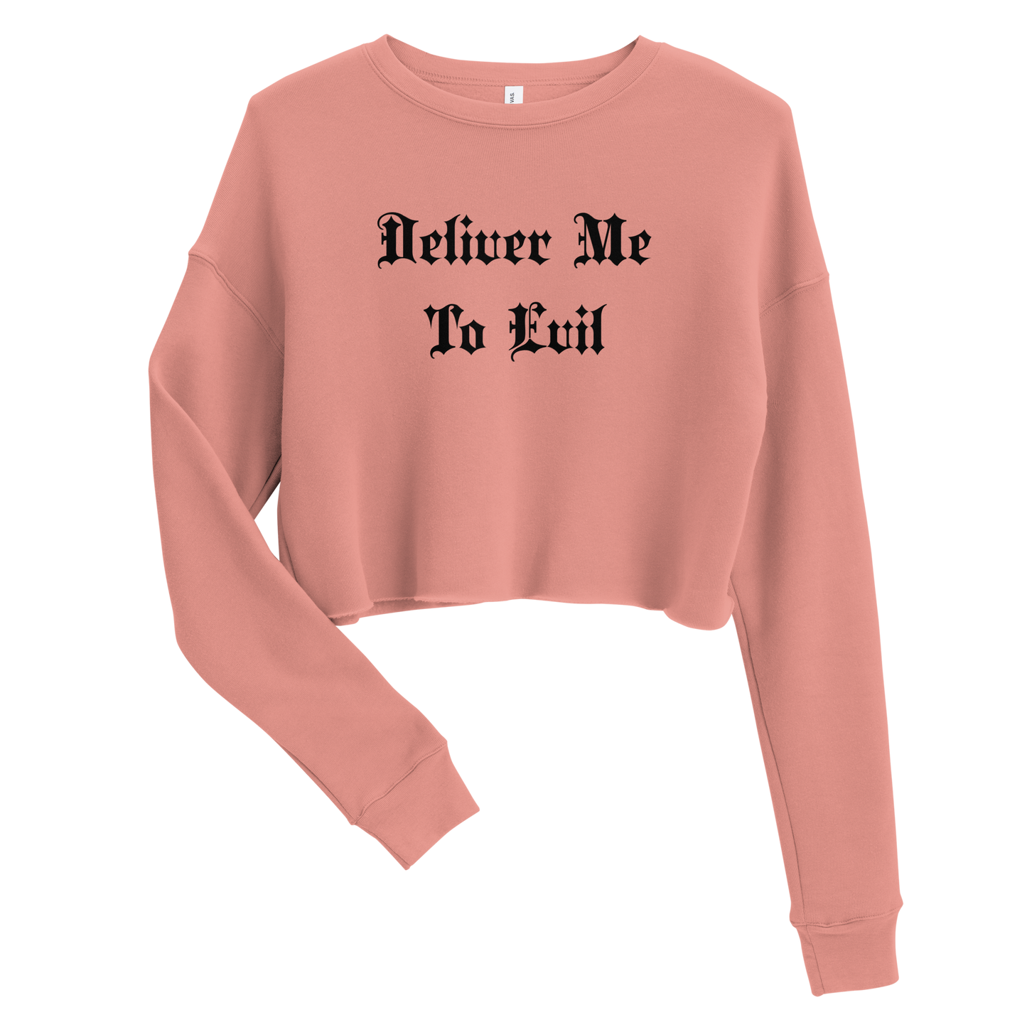 Deliver Me To Evil Cropped Sweatshirt