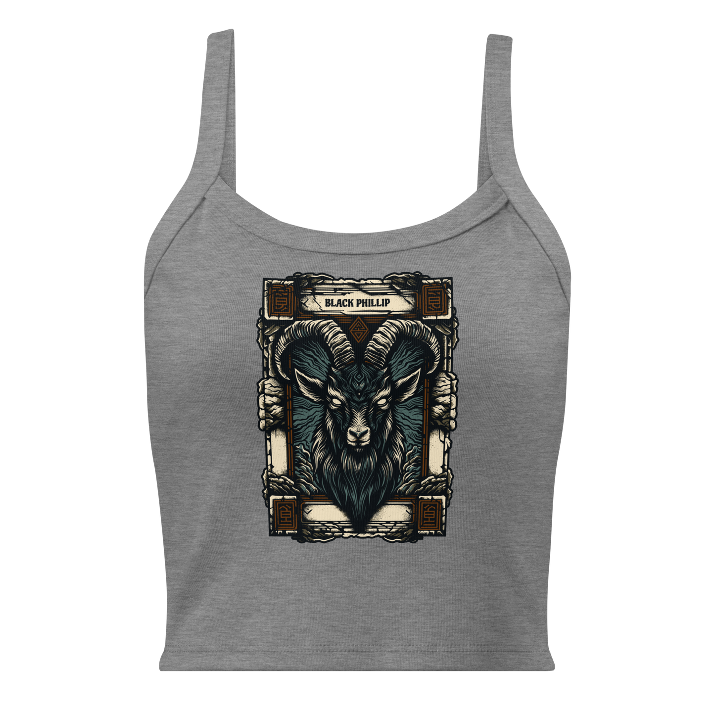 Black Phillip Micro-Rib Tank Top