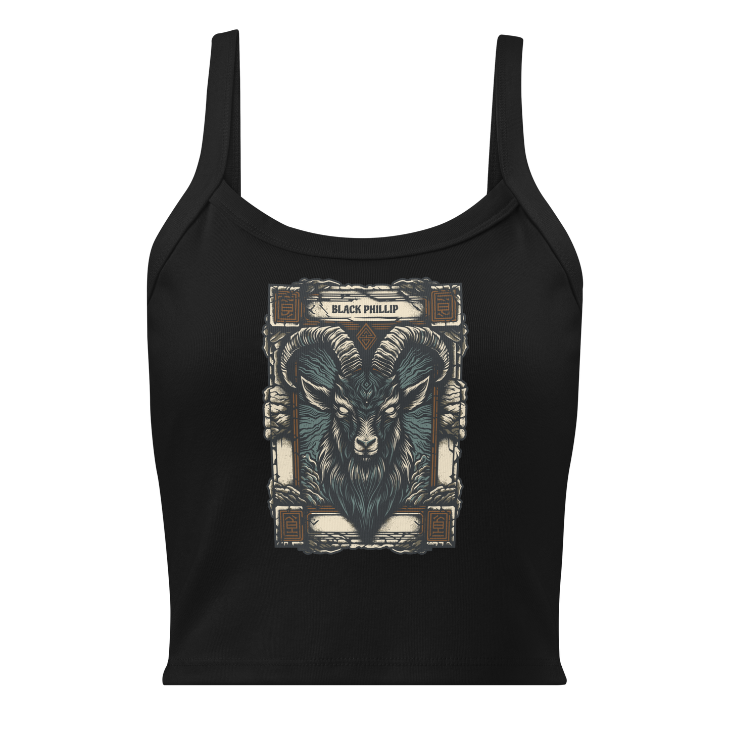 Black Phillip Micro-Rib Tank Top