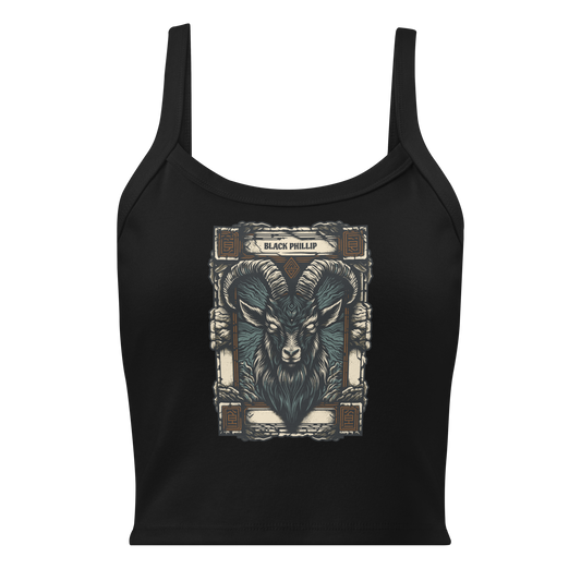 Black Phillip Micro-Rib Tank Top