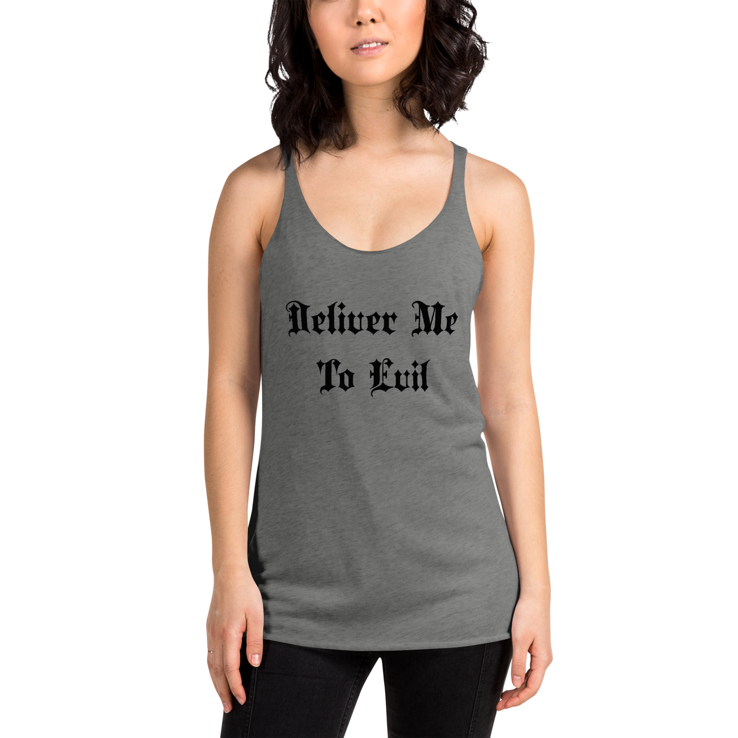 Deliver Me To Evil Racerback Tank