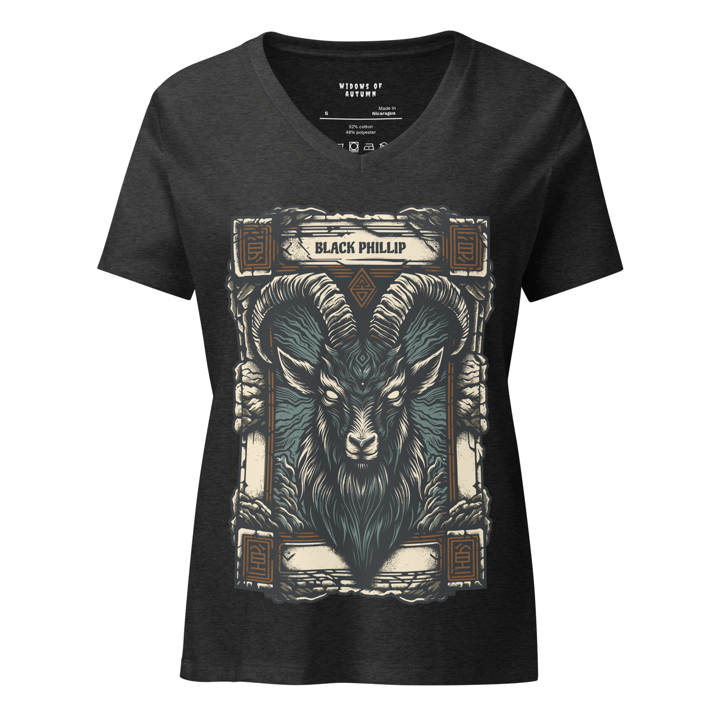 Black Phillip V-Neck Tee
