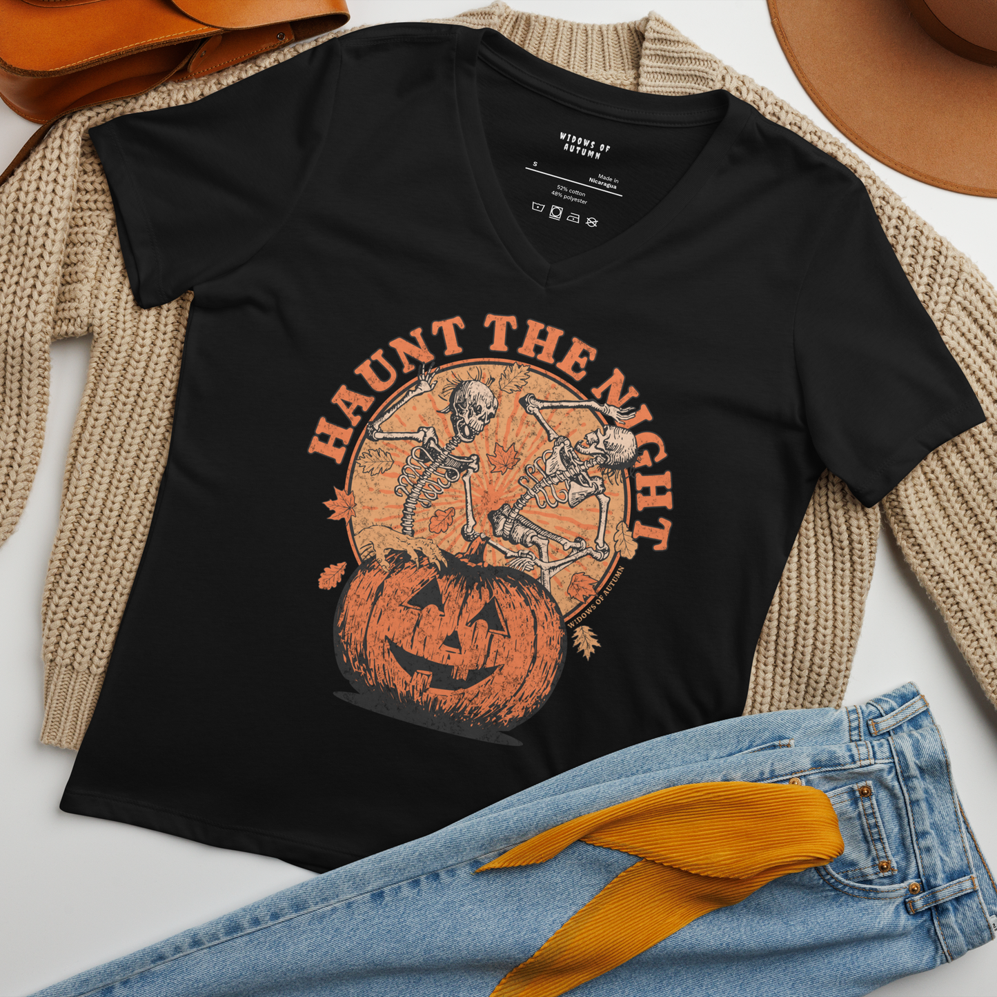 Haunt The Night V-Neck Tee