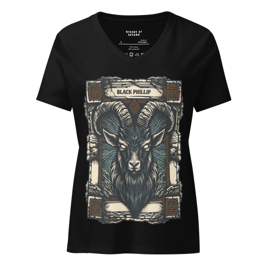 Black Phillip V-Neck Tee