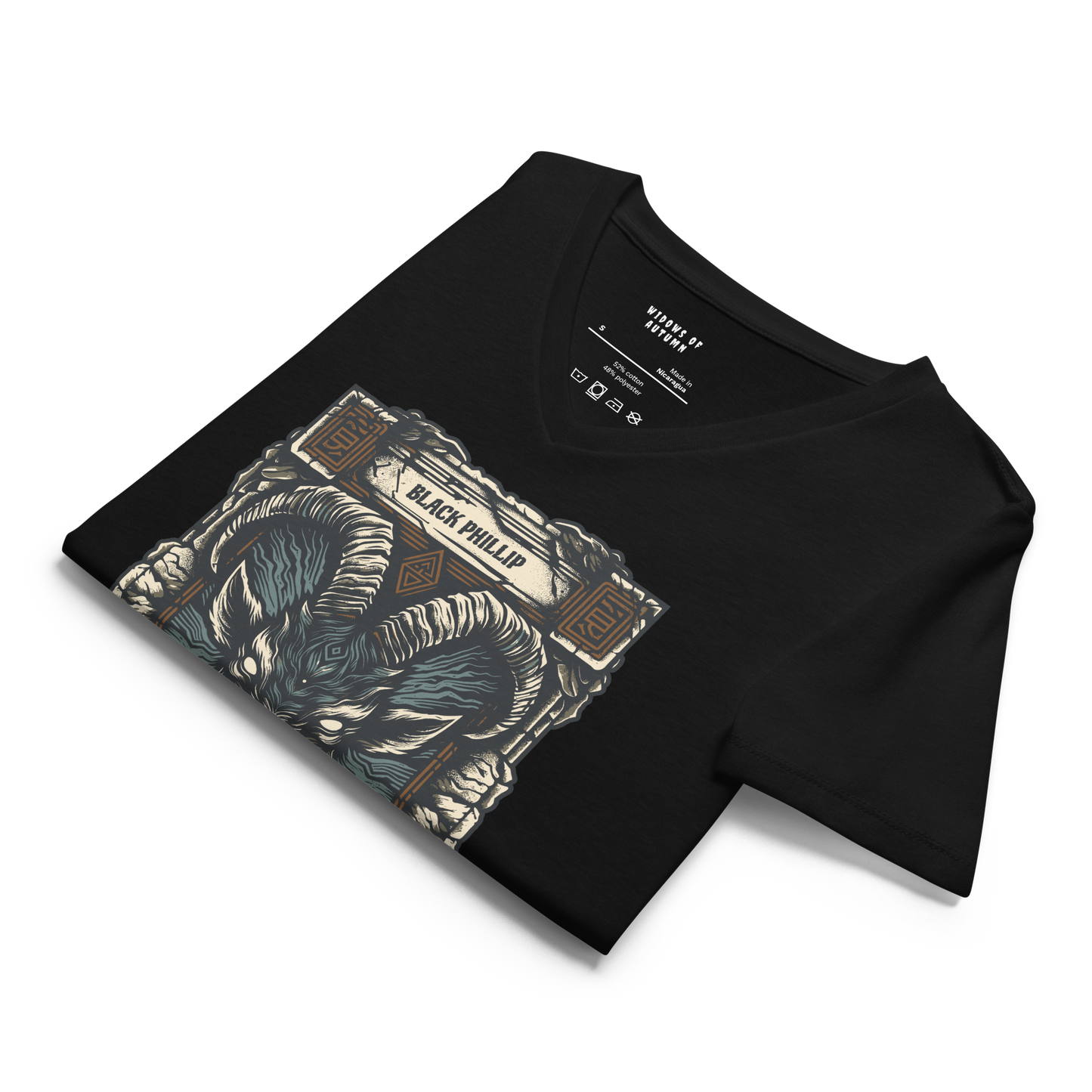 Black Phillip V-Neck Tee