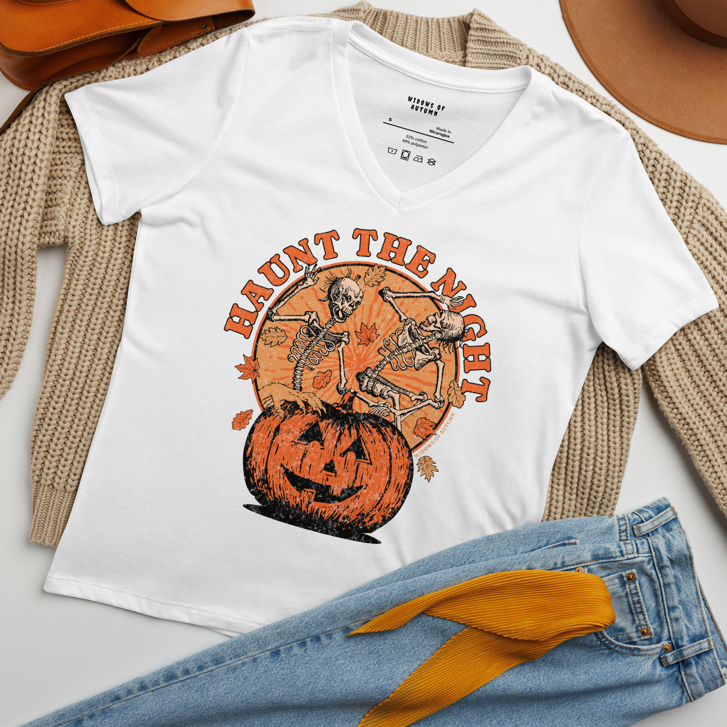 Haunt The Night V-Neck Tee