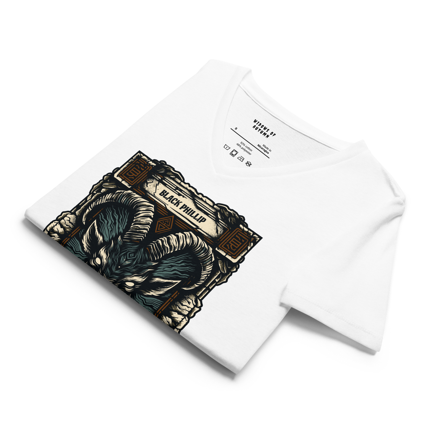 Black Phillip V-Neck Tee