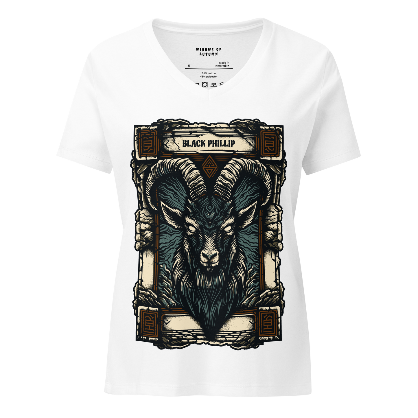 Black Phillip V-Neck Tee