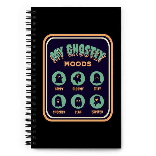 Ghostly Moods Spiral Notebook