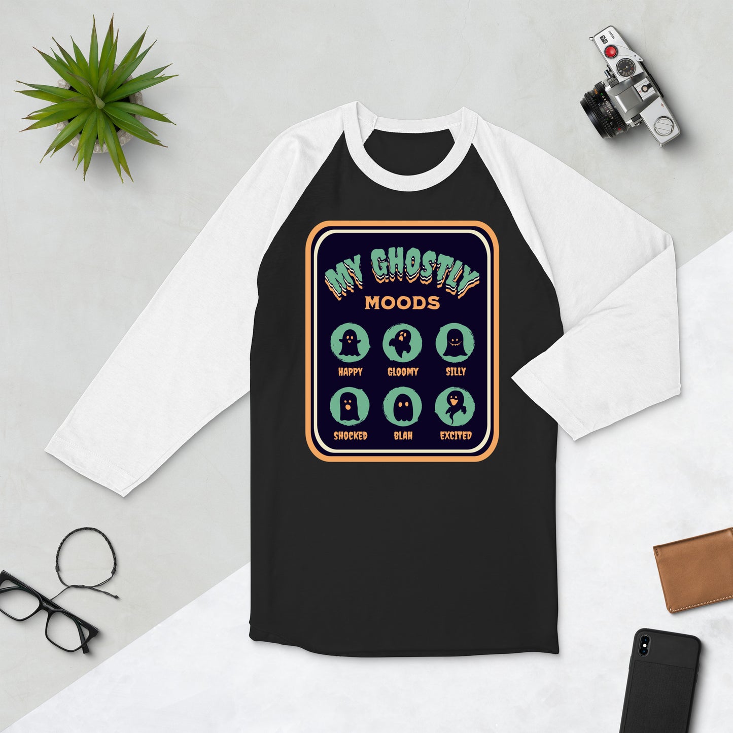 Ghostly Moods Baseball Tee