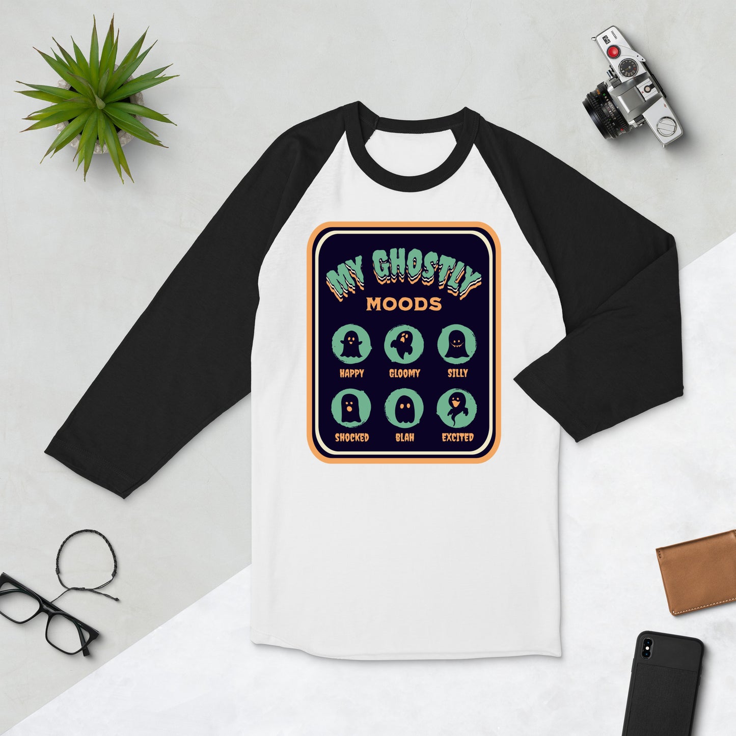 Ghostly Moods Baseball Tee