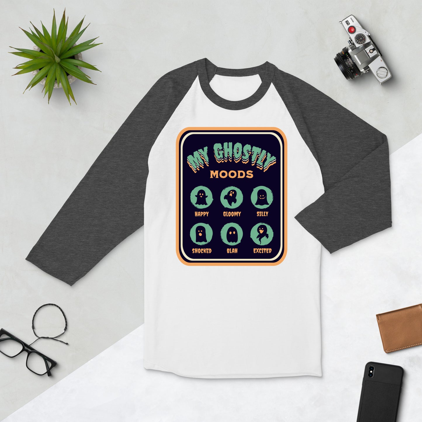 Ghostly Moods Baseball Tee